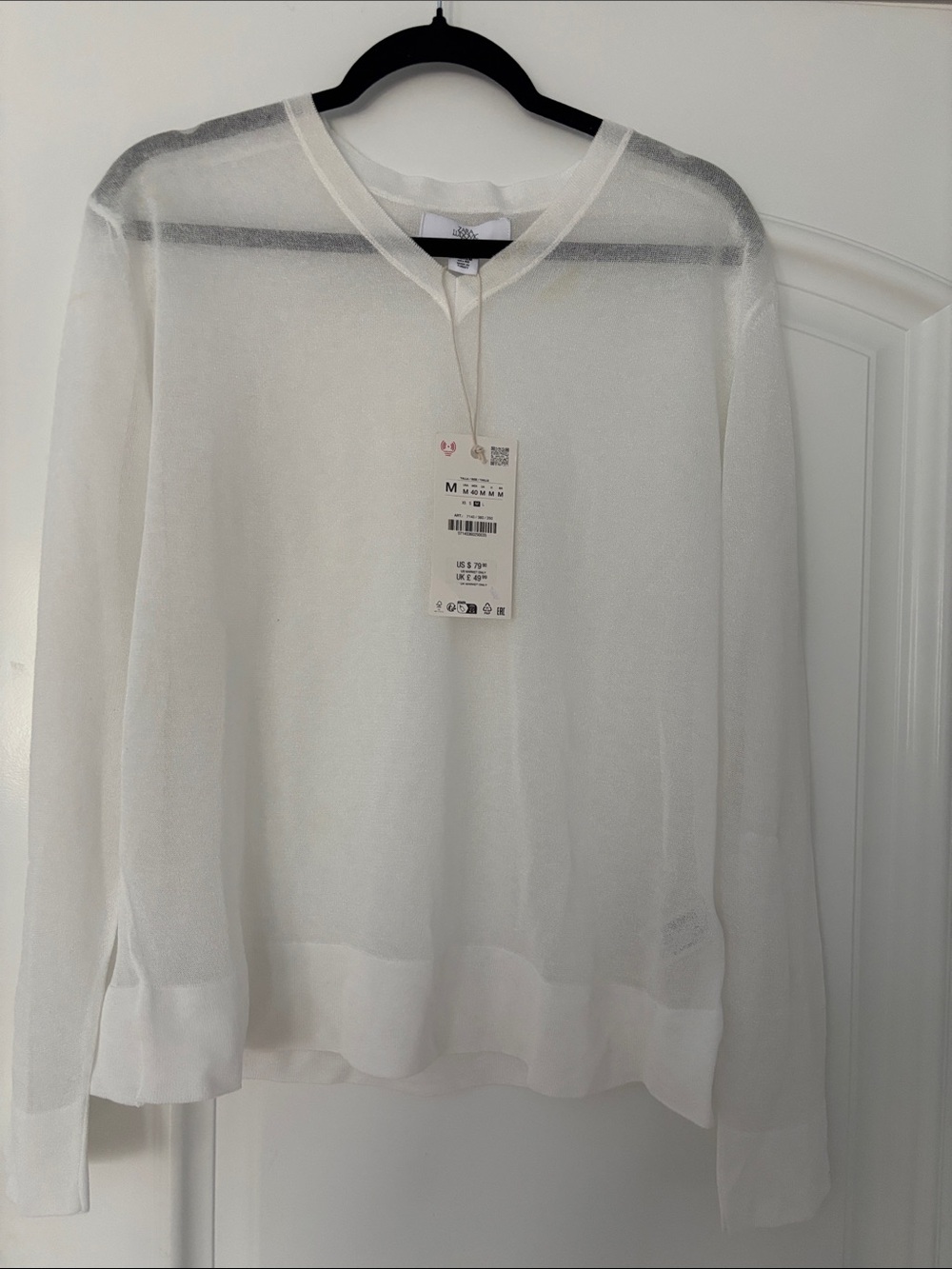 Zara sheer sweater